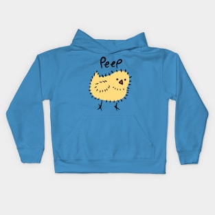 Scruffy Yellow Chick Kids Hoodie